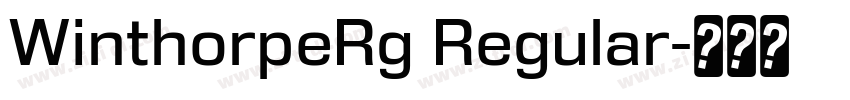 WinthorpeRg Regular字体转换 WinthorpeRg Regular字体转换